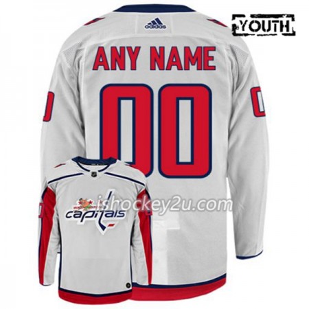 Børn NHL Washington Capitals Trøje Tilpasset Adidas Hvid Authentic